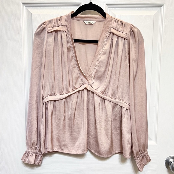 Lucky Brand Silky Babydoll Blouse - Picture 11 of 11